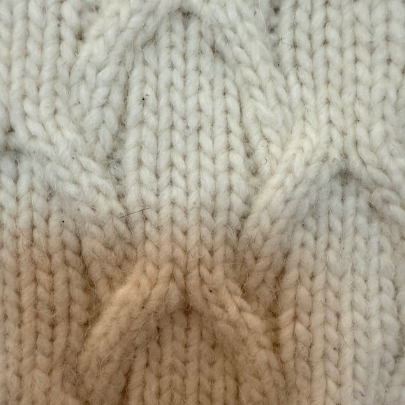 Banana Republic Italian Yarn Cable Knit Scarf 🇮🇹 - Alpaca & Merino - Picture 9 of 9